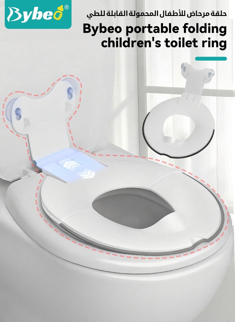 Bybeo Baby Potty Training Seat for Toddlers, Kids Toilet Seat with 10 PCS Toilet Seats Covers, Portable Travel Potty Seat with Adjustable Retainer for Boys and Girls - Image 2